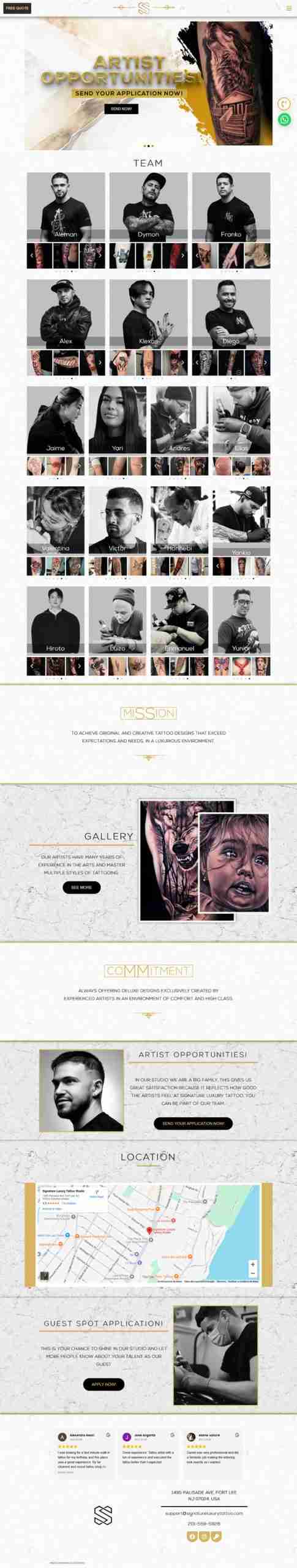 Signature-Tattoo-Website